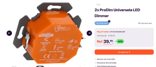 ProDim Universele LED Dimmer Set van 2 voor €39,95 bij iBood