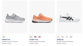 Tot 70% korting in de sale bij ASICS