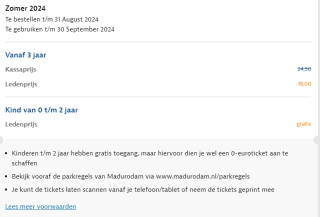 Madurodam ticket op dinsdagen €12,25, andere dagen €18 bij ANWB & Actievandedag