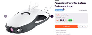 Powervision PowerRay Wizard - Onderwater Drone - voor €399,95 bij Ibood