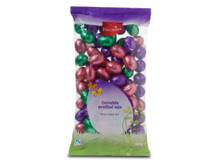 500 gram Paaseitjes, Massief, gevuld en praline voor €3,99 bij de Lidl