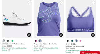 20% extra korting op de sale tot 50% bij Under Armour