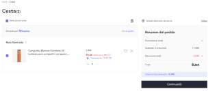 2x Conguitos Blancos expositor 24 bolsitas de 18 grs por 8,26€