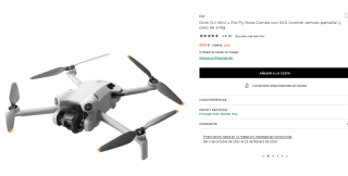 Dron DJI Mini 4 Pro Fly More Combo con RC2 por 899€