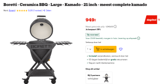 Boretti Ceramica Kamado Barbecue Large voor €949 bij Bol