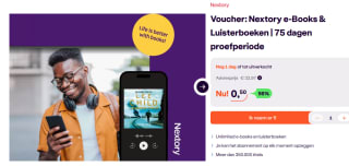 Voucher voor 75 dagen proefperiode Nextory e-Books & Luisterboeken voor €0,50 via Ibood