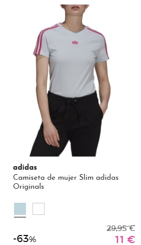 Camisetas deportivas para ellas a 9€, 10€ y 11€