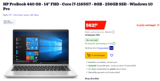 HP ProBook 440 G8 (4K7G8EA) voor €562,61 bij Bol.com