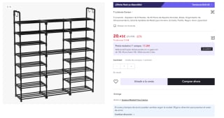 Zapatero de 8 Niveles, 46-50 Pares de Zapatos por 10.22€