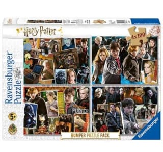Ravensburger Puzzle Harry Potter 4 x 100 piezas por 3,24€.