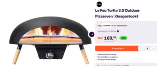 Le Feu Turtle Pizza oven – Gas voor €169,95 bij Ibood
