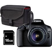 Canon EOS 2000D + 18-55mm f/3.5-5.6 DC III + Tas + 16GB Geheugenkaart voor €377 bij de Mediamarkt