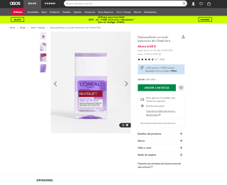 Desmaquillante con ácido hialurónico de L'Oréal Paris a solo 4,20€