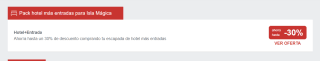 Oferta hasta 30% descuento Pack hotel + entrada Isla Magica