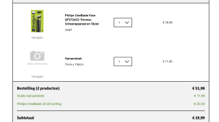 Philips OneBlade Face QP2724/23 met Gratis Hamamdoek voor €19,99 bij Kruidvat