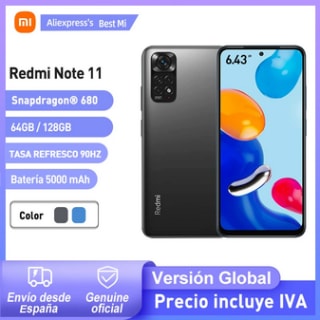 Xiaomi Redmi Note 11 Versión global 4+64GB por 157,26€