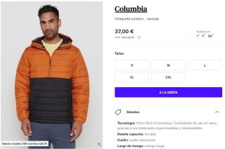 Columbia Chaqueta outdoor desde 34€ para hombre y mujer