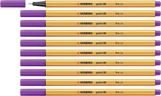 Rotulador punta fina STABILO point 88 Caja con 10 unidades por 4,97€