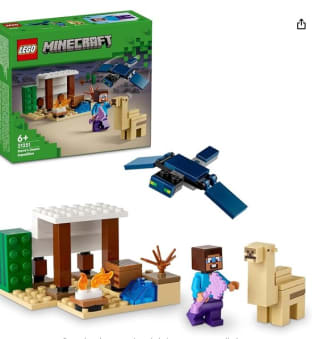 set Lego Juego De Construcción La Expedición De Steve Al Desierto por 7,49€