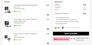 2+1 gratis op lego Star wars bij Intertoys