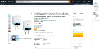 2 Enchufes Inteligentes Meross por 25,15€