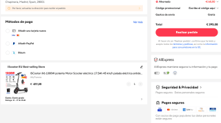 ISCooter iX6 1000W 17'5Ah 45km/h 11" por solo 395,08€