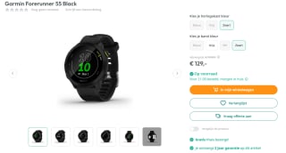 Garmin Forerunner 55 Black voor €129 bij Art & Craft