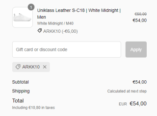 10% extra korting op de sale bij Arkk Copenhagen