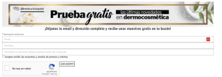 Prueba gratis las últimas novedades de dermocosmética