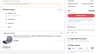 GMKtec G6 Mini PC AMD R3 5425U 16GB RAM 512GB SSD Windows 11 Pro, 2,5G RJ45 WiFi6E BT5.2 por solo 191,43€