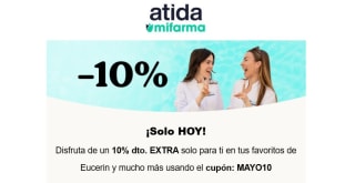 10% descuento sin mínimo de compra desde Atida