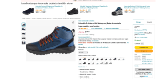 Botas de montaña Columbia Trailstorm Mid Waterproof impermeables Hombre por 67,99€