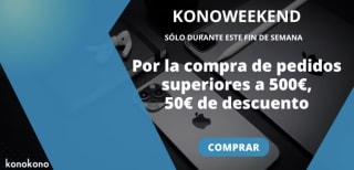 Descuento automático 50€ pedidos superiores a 500€ y Código -15€ EXTRA en Konokono
