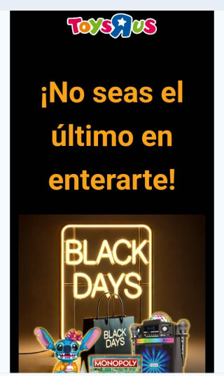 -10€ por suscribirnos a ToysRus.