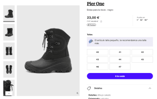 Pier One Botas para la nieve por 23€
