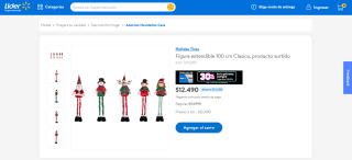 Figura Extendible 100 Cm Clasica, Producto Surtido por $12.490
