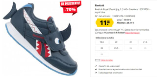 Zapatillas de Bebe Reebok Royal Classic Jog 2.0 por 11.89€