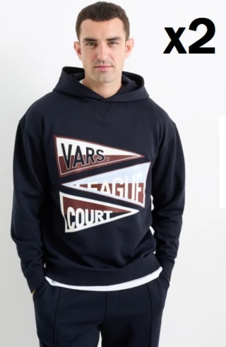 2 Sudaderas con capucha para Hombre por 15.99€