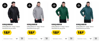 Diverse KIRKJUBØUR jassen voor €18,49 bij Sport-Korting