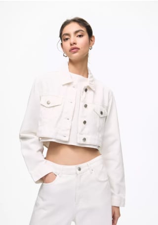 Chaqueta vaquera cropped para Mujer por 9.99€