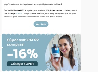 Descuento de 16% desde Futunatura