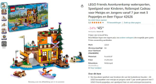 Lego Avonturenkamp watersporten (42626) voor €45,99 bij Amazon