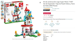 Kit LEGO Peach Super Mario por $1,155 en Amazon
