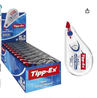 10 Tipp-Ex Mini Pocket Mouse Cinta Correctora por 11,75€