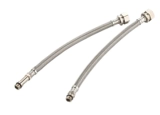 Essentials Flexible Tap Tails (2 Pack, 300mm) – £2.50
