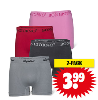 2-Pack Australian Bon Giorno boxershorts voor €3,99 @ Dirk / Dekamarkt