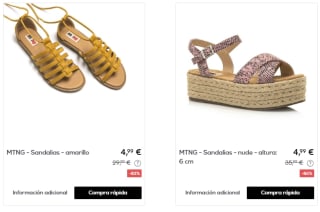 Calzado marca Mustang por tan solo 4,50€