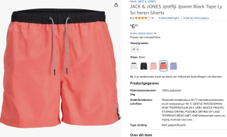 Jack & Jones Heren Zwemshort voor €6,59 bij Amazon