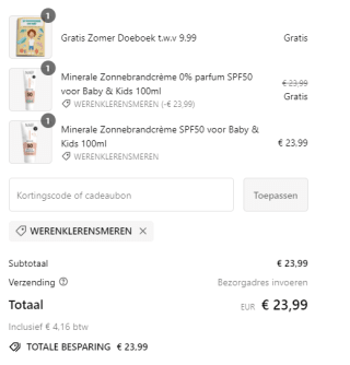 1+1 gratis op alle zonbescherming + gratis Zomer Doeboek bij Naïf