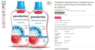 Pack 2x500 ml Parodontax Enjuague Bucal por 8,17€